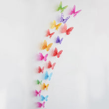 Load image into Gallery viewer, 18pcs/lot 3d Effect Crystal Butterflies Wall Sticker