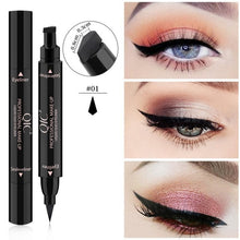 Load image into Gallery viewer, 2 In1 Eyeliner Stamp Liquid Pencil Makeup