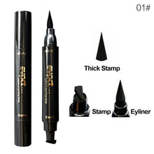 Load image into Gallery viewer, 2 In1 Eyeliner Stamp Liquid Pencil Makeup