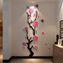 Load image into Gallery viewer, Plum Flower 3D Acrylic Wall Stickers
